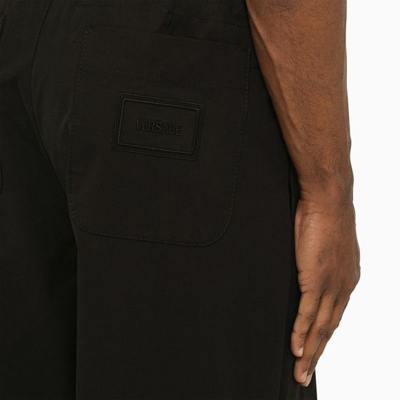 Versace Black Trousers With Drawstring - Picture 6 of 6